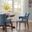 Dawson Arm Dining Chair In Blue