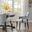 Dawson Arm Dining Chair In Grey