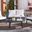 Deacon 4 Piece Living Set In Black and Beige
