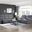 Dean Double Reclining Living Room Set In Gray
