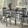 Decatur Lane 4 Piece Solid Wood Dining Set In Grey
