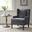 Decker Accent Chair In Charcoal