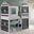 Deer Blind Rustic Grey W-Green Camo Tent Kit