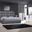 Degas Charcoal Upholstered Platform Bedroom Set
