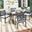 Del Dark Slate Grey and Beige Mar 5-Piece Dining Set