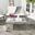 Del Mar Ash Gray and Beige 4-Piece Outdoor Set