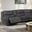 Demetrius Power Sectional In Granite Gray
