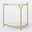 Demilune Side Table In Gold