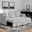 Denholme Sectional with Pull Out In Gray