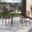 Devon 3 Piece Outdoor Patio Dining Set with Side Chair In Brown