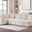 Devonshire Sleeper Sectional Sofa Storage Chaise In Camel
