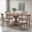 Diana Trestle Base Dining Room Set In Vintage Honey