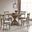 Diana Trestle Base Dining Room Set In Vintage Walnut
