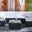 Diona Living Set in Black and Beige