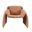 Dolce Bent Angle Upholstered Accent Chair In Sienna