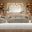 Dorset Fabric Upholstered Round Track Arm Living Room Set In Brown