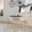 Dover 3-Piece Dining Set with Round Black Mdf Top Bistro Table and 2 Plastic Chairs In Clear