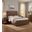 Driftwood Panel Bedroom Set In Medium Wood