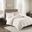 Duke Polyester Solid Brushed Faux Fur 3 Piece Queen Comforter Mini Set In Champagne