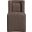Duvina Chenille Performance Fabric Upholstered Dining Chair In Brown