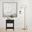 Dylan Black Wooden End Side Table Nightstand With Glass Top And Drawer