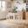 Eastern Tides 3 Piece Backless Counter Height Dining Set In Brushed White