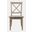 Eastern Tides X-Back Acacia Dining Chair Set of 2 In Bisque