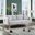 Easton Light Gray Linen Fabric Sofa With Usb Charging Ports Pockets And Pillows