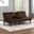 Eidsberg Futon Sofa Bed with Drop Down Table In Brown