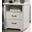 Elara 22 Inch 2-Drawer Nightstand Bedside Table with USB Charging Ports In White