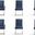 Element 6-Piece Dining Chairs in Blue