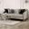 Elicia Sofa In Silver And Black