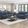 Ellery Living Room Set In Blue