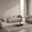 Elowen Fabric Upholstered Living Room Set In Beige