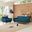 Engage Azure Arm Chair and Loveseat Set of 2