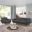 Engage Gray Arm Chair and Sofa Set of 2