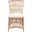 Erika Rattan Accent Chair with Cushion Set of 2 in Grey