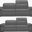 Escape Dark Grey Leather Power Reclining Living Room Set With Power headrest