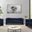Everett Chenille Fabric Living Room Set In Navy