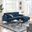 Evermore Right Facing Upholstered Fabric Sectional Sofa In Azure