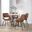 Fabrico Chair Set of 2 In Brown/Black