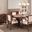 Fairview 78 Inch 7 Piece Upholstered Dining Set In Oak