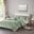 Felicia Velvet 4 Piece King/Cal King Duvet Cover Set with Throw Pillow In Green