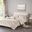 Felicia Velvet 3 Piece Twin/Twin XL Duvet Cover Set with Throw Pillow In Champagne