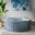 Ferris Oval Ottoman In Blue