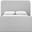 Fira Linen Textured Fabric Upholstered Full Bed In Grey