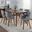 Folia Fabrico Dining Set In Walnut and Grey Noise