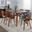 Folia Fabrizzi Dining Set In Walnut and Grey