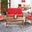 Fontana 4 Piece Outdoor Set In Red