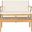 Franklin Teak Brown and Beige 4-Piece Outdoor Living Set